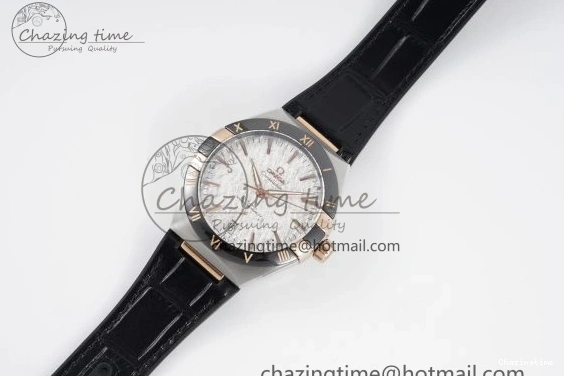 0211 Constellation Black Ceramic SS RG 8F 1:1 Best Edition White Textured Dial on Black Gummy Strap A Sustainable 7804